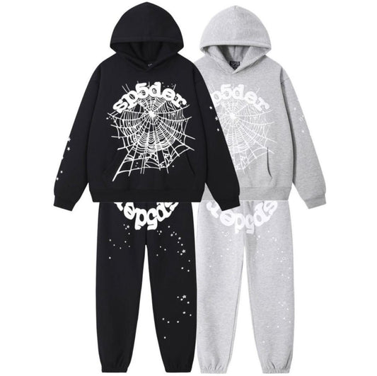 Sp5der Web Hoodie and Sweatpants Set