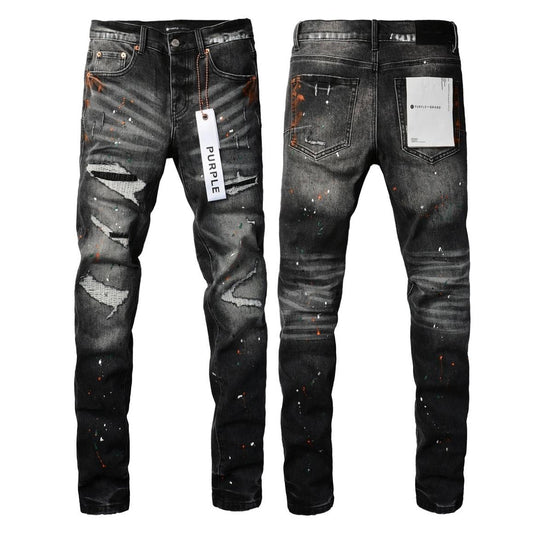 Purple Brand  Paint- Splatter Distressed Jeans